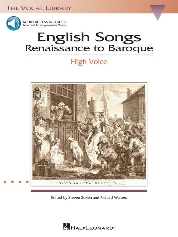 English Songs Renaissance To Baroque High Bk/Ola