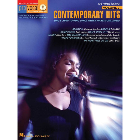 CONTEMPORARY HITS PRO VOCAL WOMENS V3 BK/CD - Music2u
