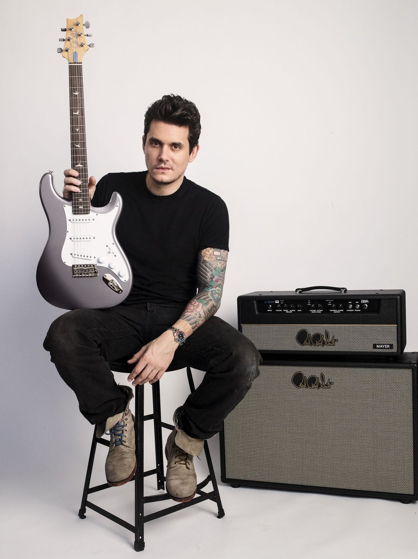Ernie Ball John Mayer Signature Silver Slinky Nickel Wound Electric Guitar Strings Set - 10.5-47 - 6 Pack
