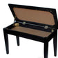 GRAND PIANO BENCH POLISHED EBONY