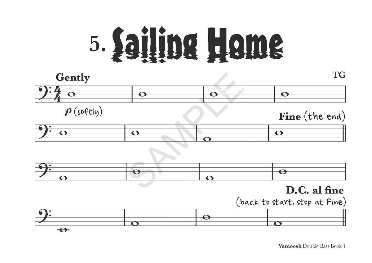 Thomas Gregory - Vamoosh Double Bass Book 1 (Book/Online Audio)