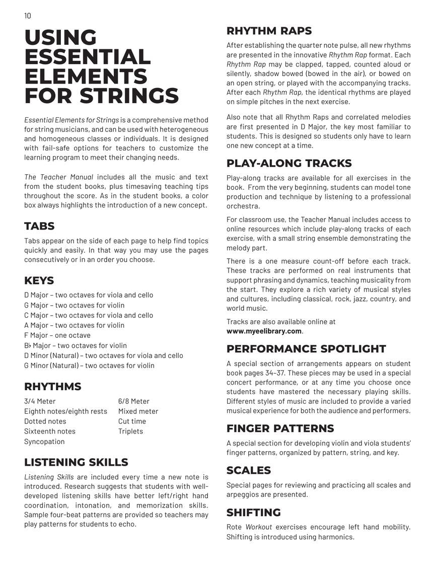 Essential Elements For Strings Teacher Manual Book 2 (Book/Olm) - New Edition Release 2025