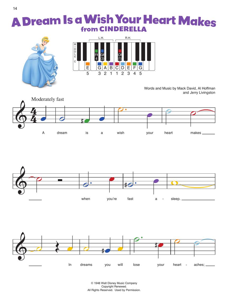 Piano by Color - Disney Princess Collection Songbook