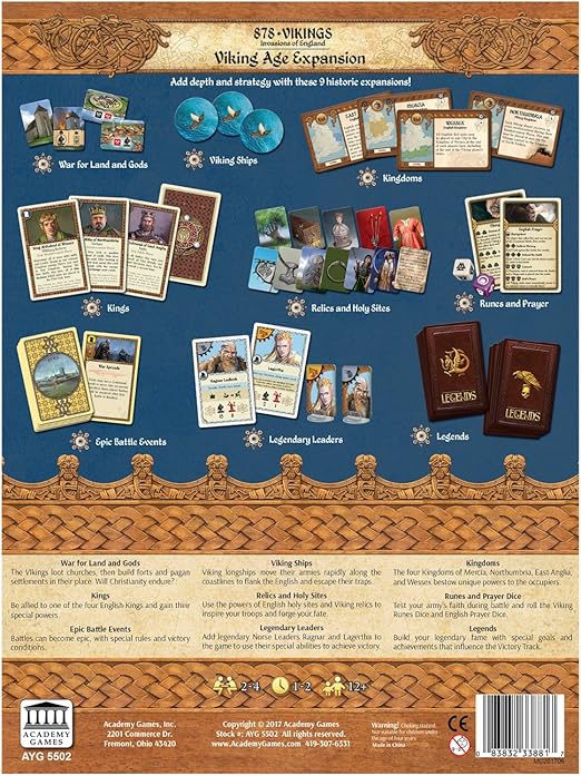 Boardgame: 878 Vikings Viking Age Expansion