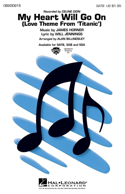My Heart Will Go On - SATB Vocal Sheet Music