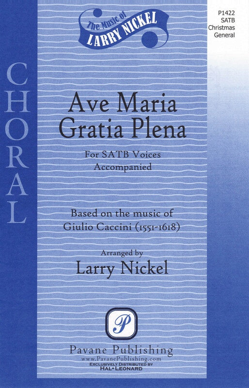 Ave Maria Gratia Plena SATB Vocal Sheet Music