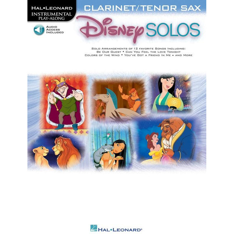 DISNEY SOLOS CLARINET/TENOR SAX BK/OLA - Music2u