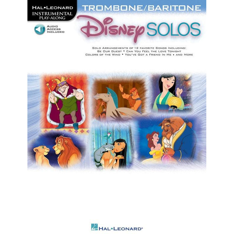 DISNEY SOLOS FOR TROMBONE/BARITONE BK/OLA - Music2u