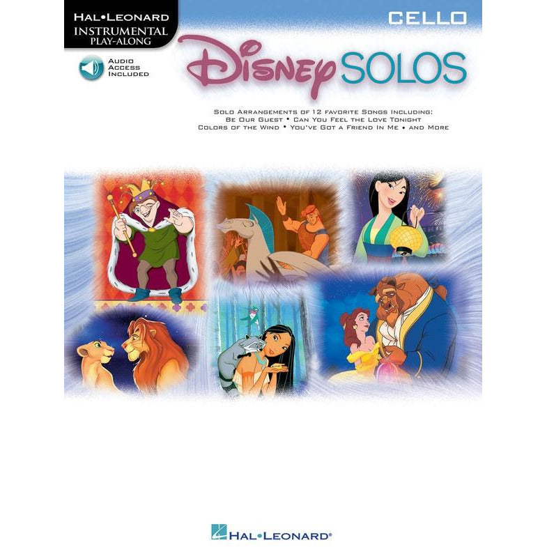 DISNEY SOLOS FOR CELLO BK/OLA - Music2u