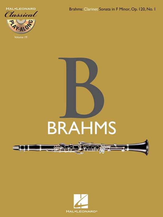 Classical Play Along Clarinet Sonata Op 120 Bk/C