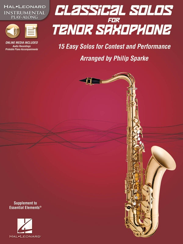 Classical Solos For Tenor Saxophone Bk/Cdrom