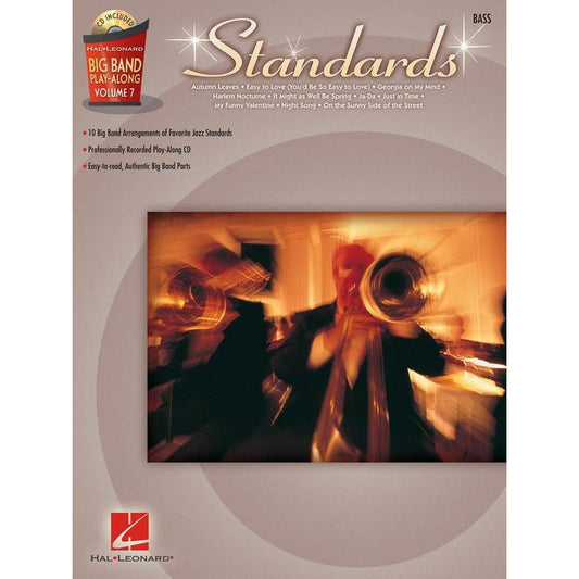 Big Band Play Along V7 Standards Bass Bk/Cd