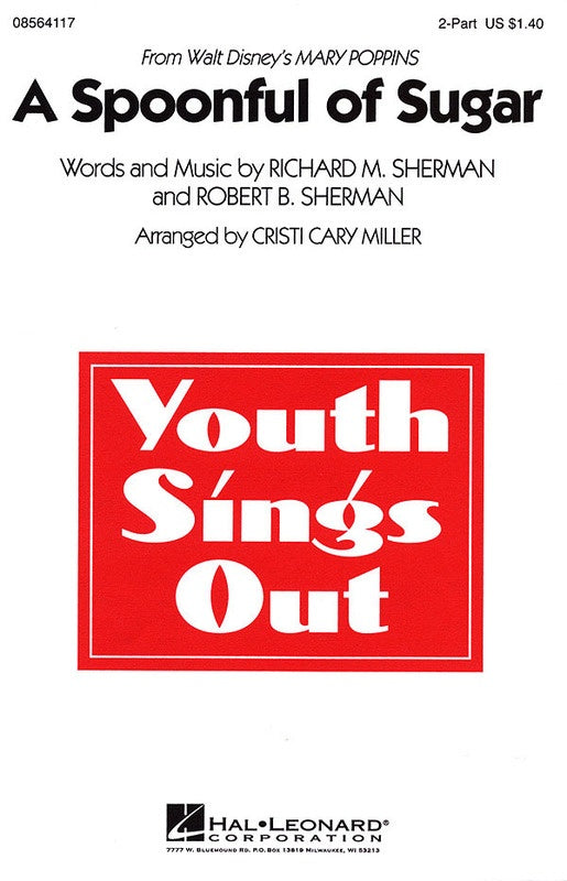Spoonful Of Sugar From Mary Poppins 2 Part SATB Vocal Sheet Music