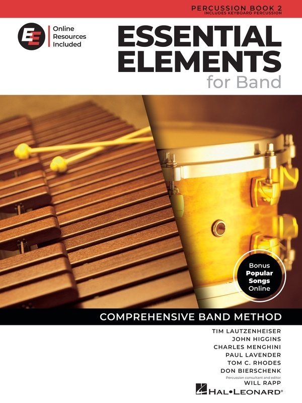Essential Elements For Band Percussion Bk 2 Bk/Olm Eei