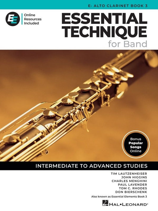 Essential Technique For Band Alto Clarinet Bk 3 Bk/Olm Eei
