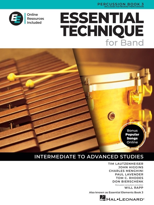 Essential Technique For Band Percussion Bk 3 Bk/Olm Eei