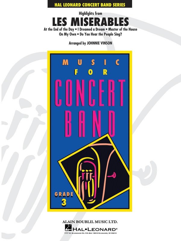 Highlights From Les Miserables Cb3 Sc/Pts - Hal Leonard