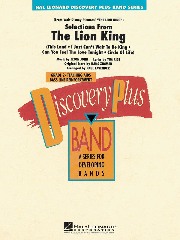 Lion King Selections Cb2 Sc/Pts