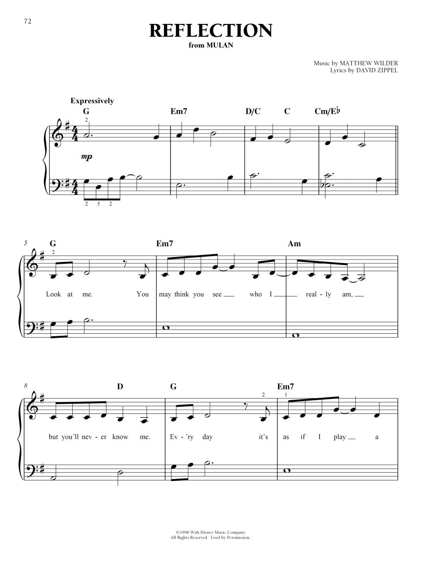 Disney Princess Easy Piano Songbook (New Release)