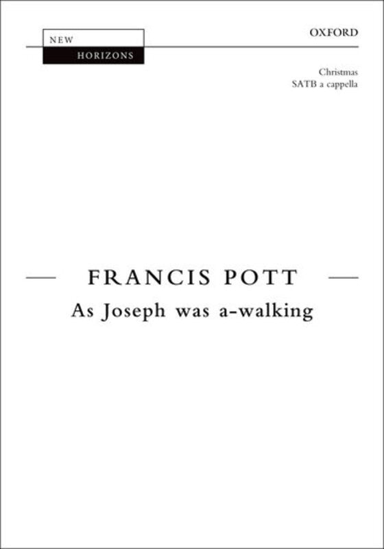 As Joseph Was A-Walking SATB Vocal Sheet Music