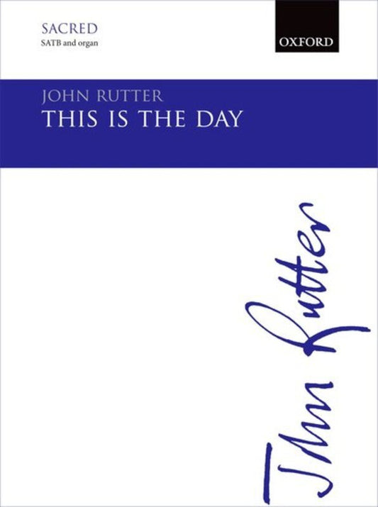 This Is The Day SATB Vocal Sheet Music