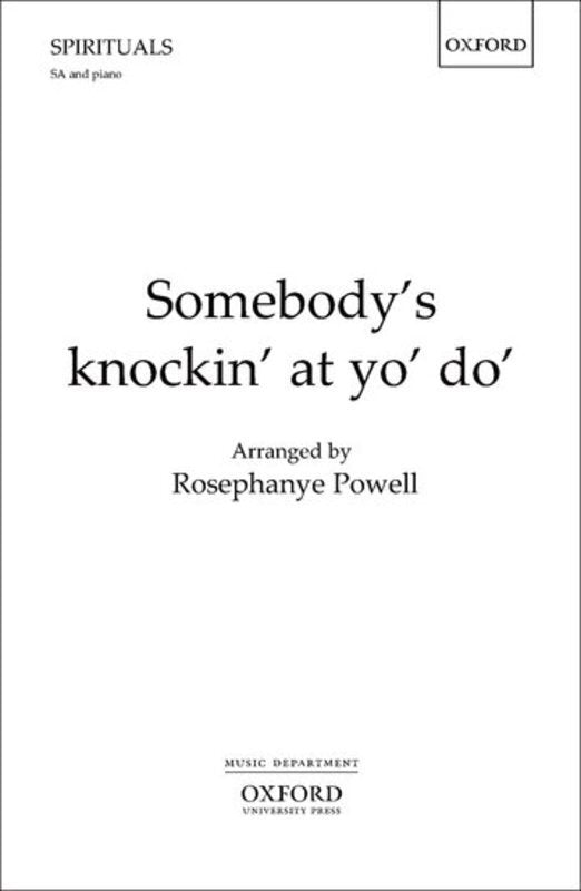 Somebodys Knockin At Yo Do SA Vocal Sheet Music