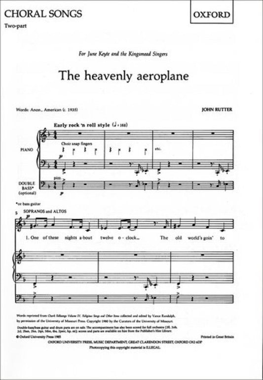 Heavenly Aeroplane 2 Part/Piano