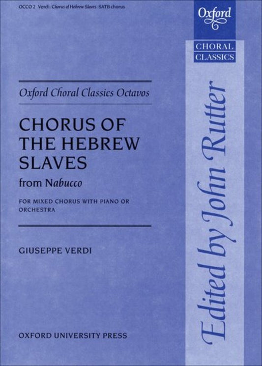 Chorus Of The Hebrew Slaves Ital/Eng Edition Vocal Sheet Music