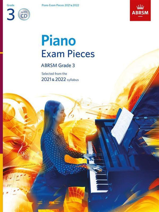 Abrsm Piano Exam Pieces 2021-2022 Gr 3 Bk/Cd