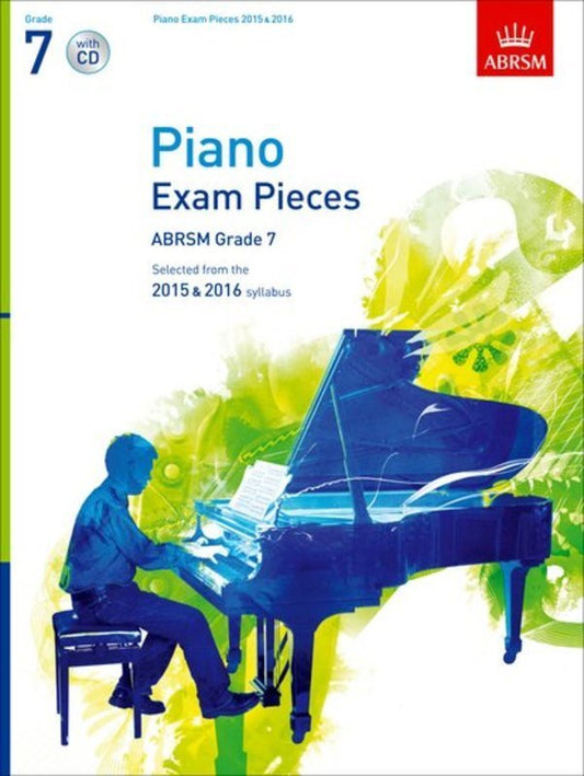 Abrsm Piano Exam Pieces 2015-2016 Gr 7 Bk/Cd