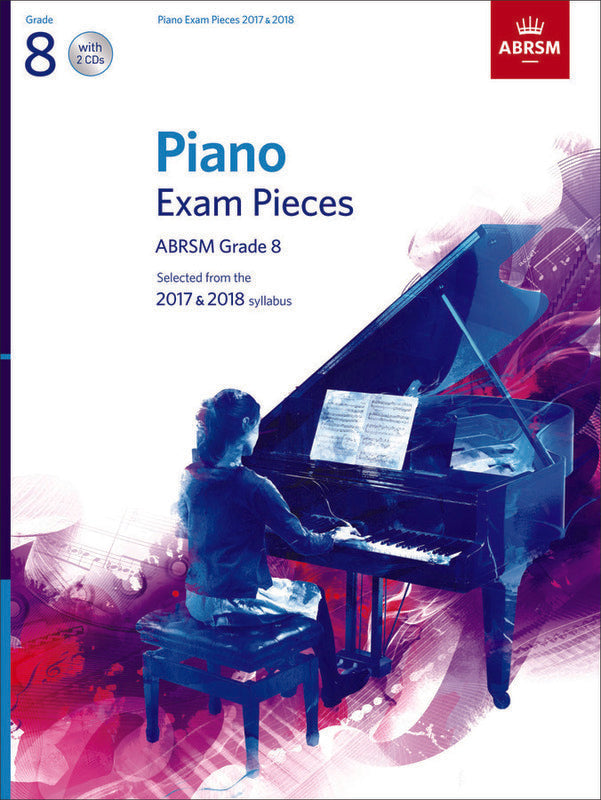 Abrsm Piano Exam Pieces 2017-2018 Gr 8 Bk/Cd