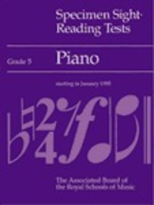 A B Pno Specimen Sight Reading Tests Gr 5 1994