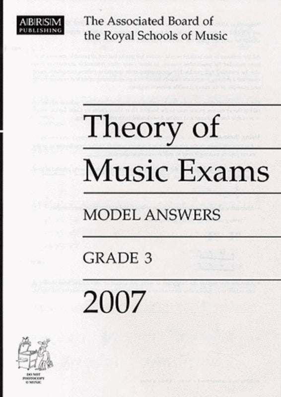 A B Theory Of Music Answers Gr 3 2007