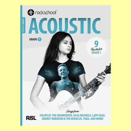 Rockschool Acoustic Guitar Grade 1 (2026) Book with Online Audio