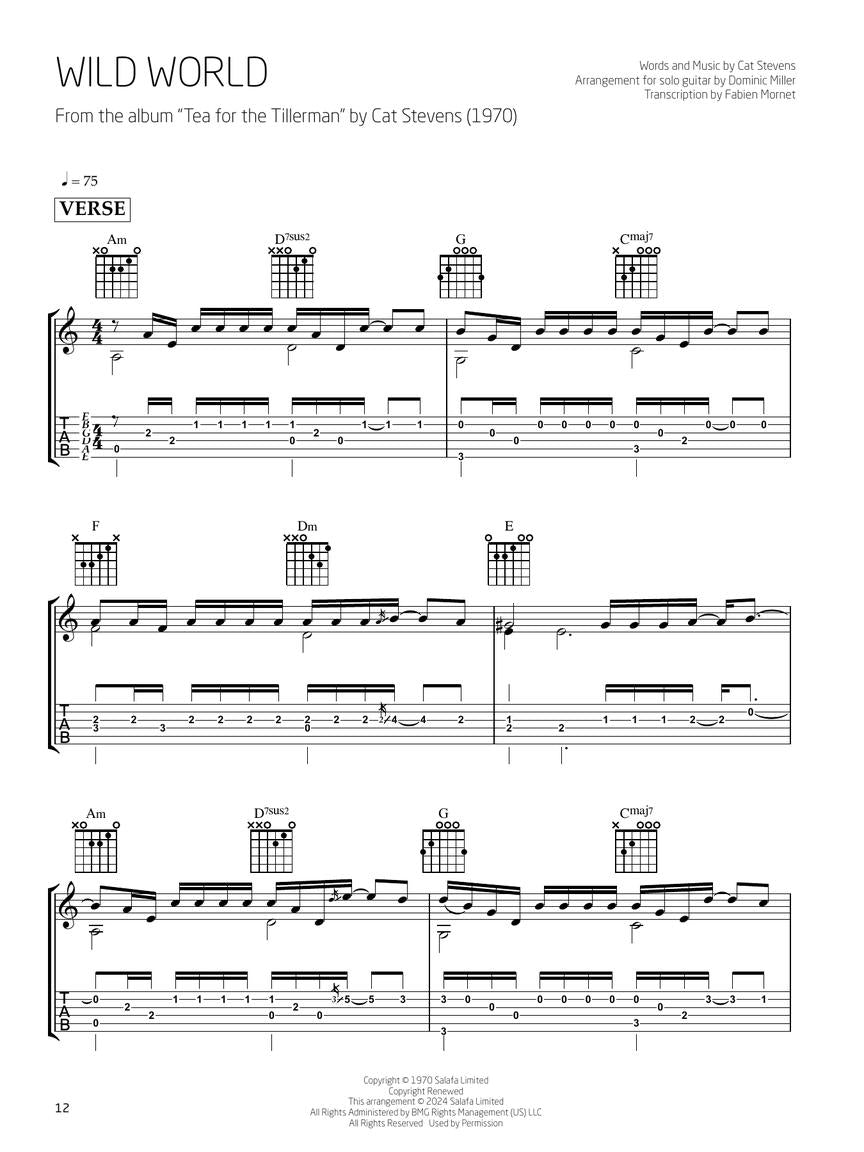 Song Classics For Solo Guitar Book - Arranged By Dominic Miller (15 Classics)