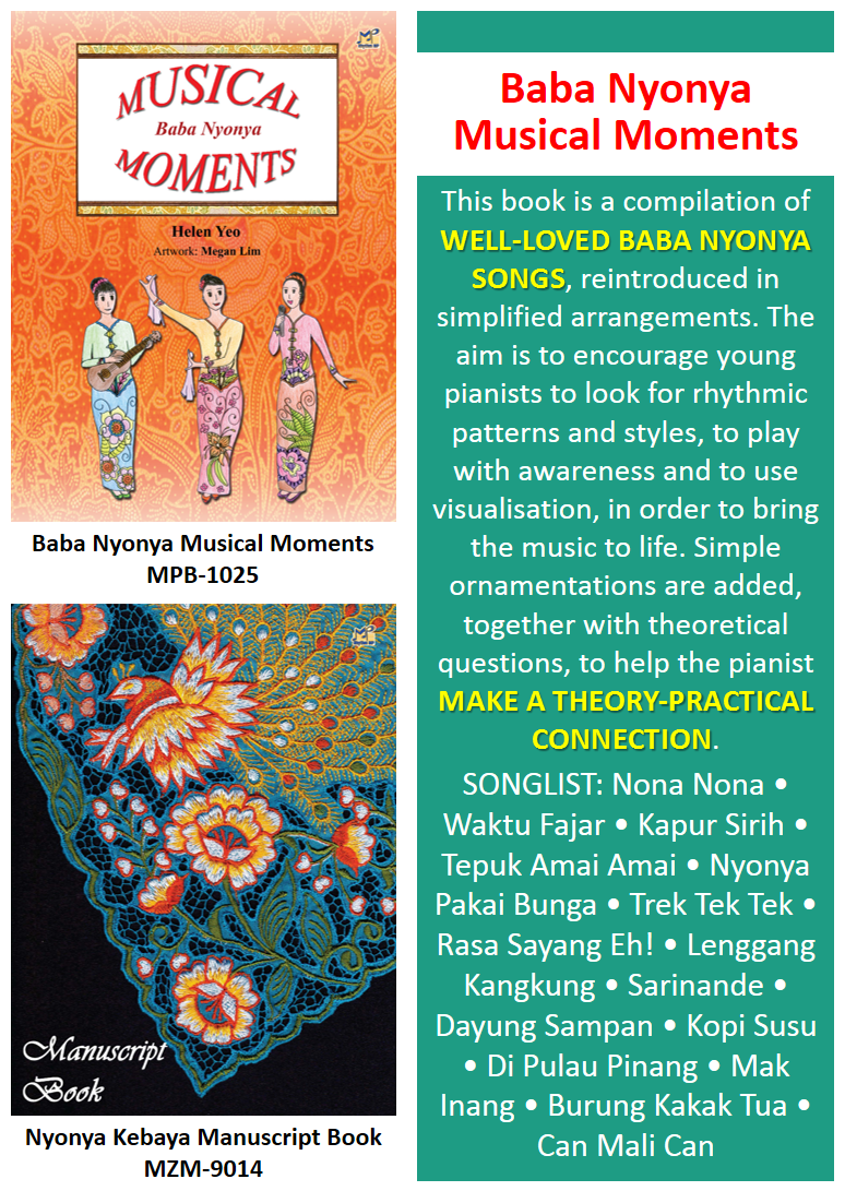 Baba Nyonya - Musical Moments for Piano Book