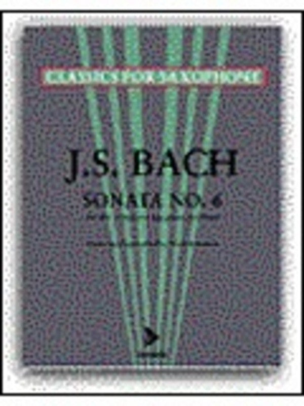 Bach - Sonata No 6 For Alto Or Baritone Sax/Piano