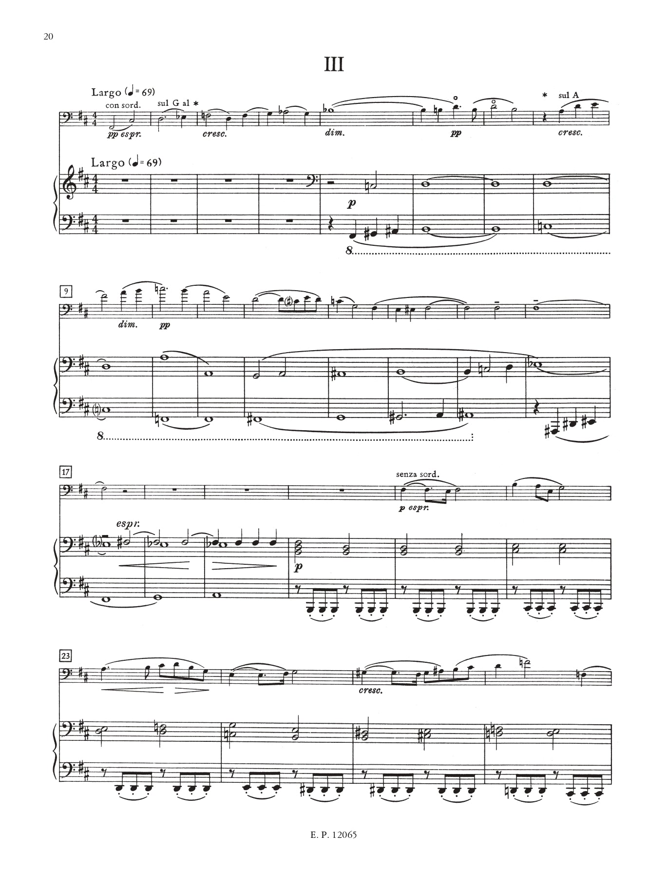 Shostakovich - Sonata in D minor Op. 40 for Cello and Piano Book