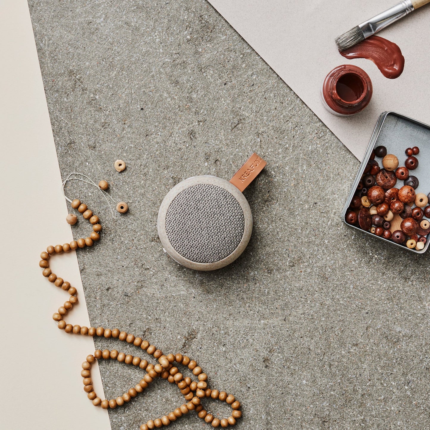 Kreafunk Ago 2 Fabric Bluetooth Speaker - Wheat