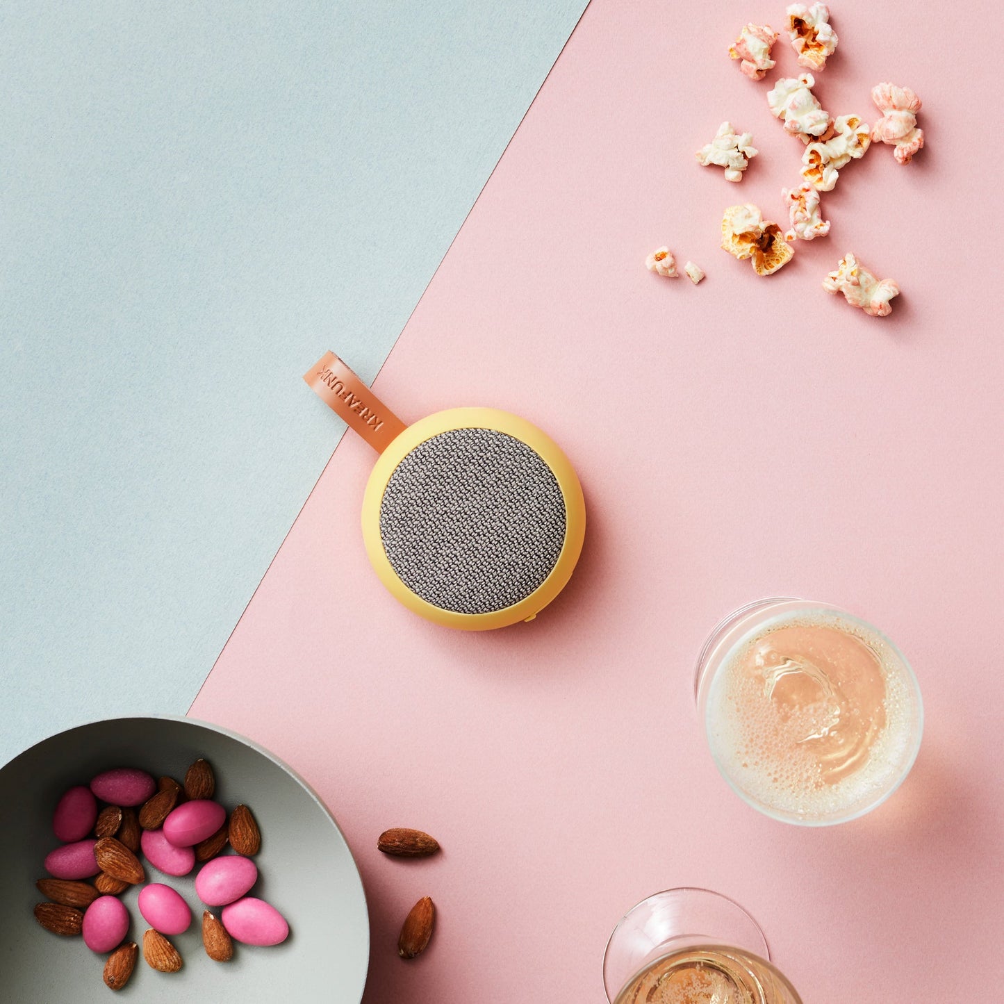 Kreafunk Ago 2 Fabric Bluetooth Speaker - Soft Yellow