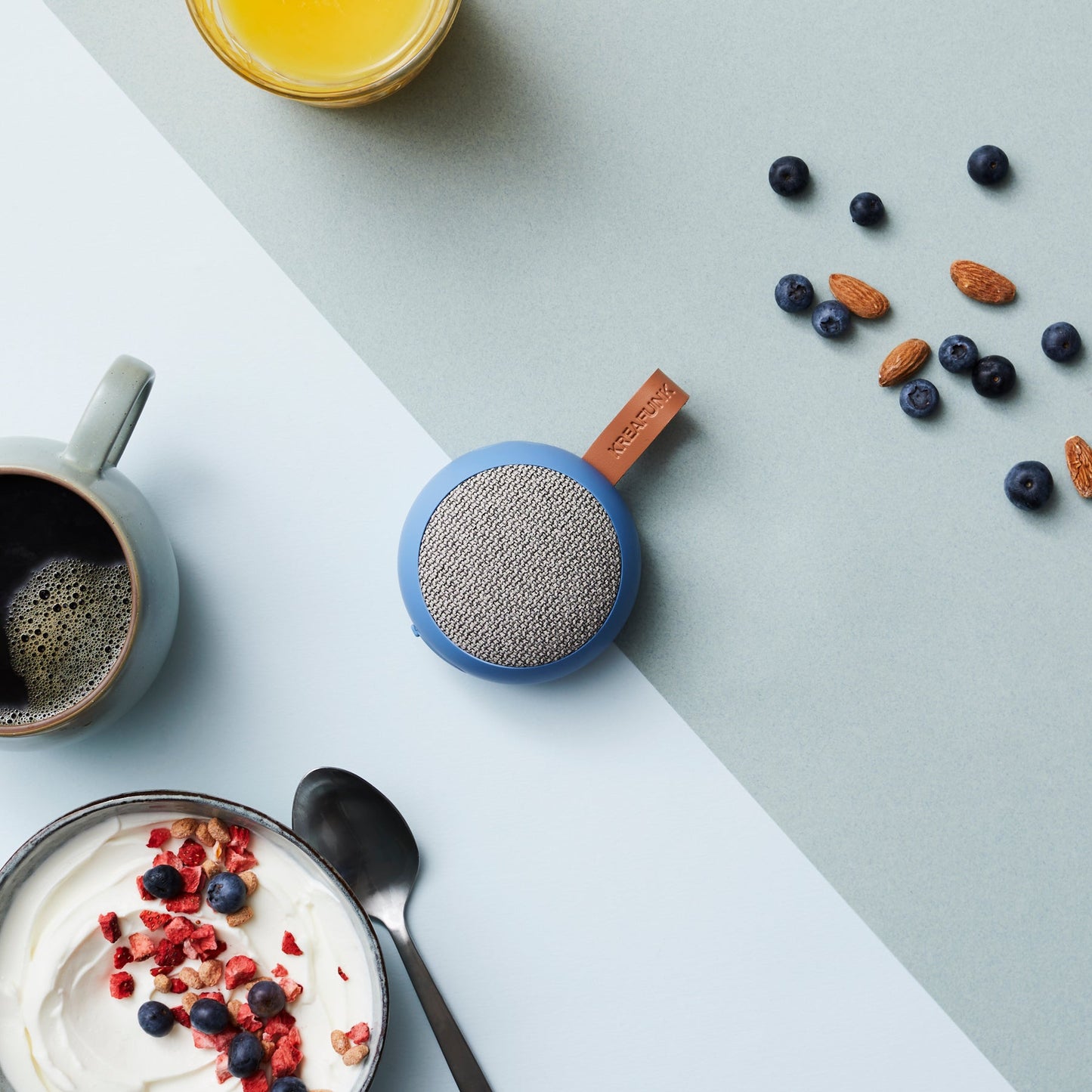 Kreafunk Ago 2 Fabric Bluetooth Speaker - River Blue