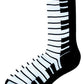 SOCKS BLACK AND WHITE KEYBOARD MENS