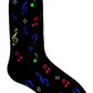 SOCKS MULTI NOTES BLACK MENS