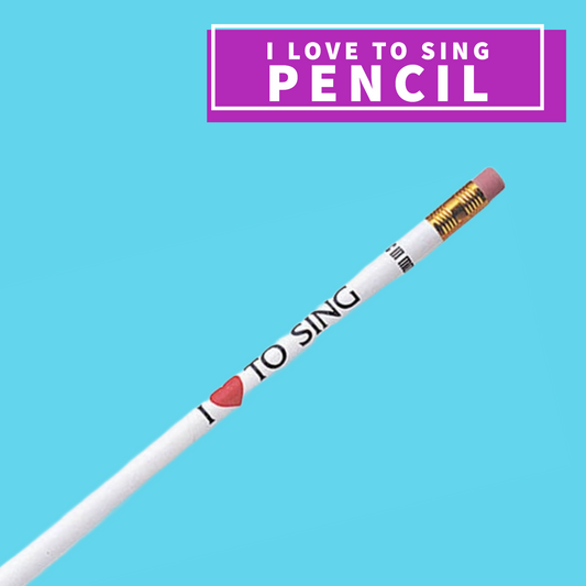 I Love To Sing Pencil (Assorted Colours) Giftware