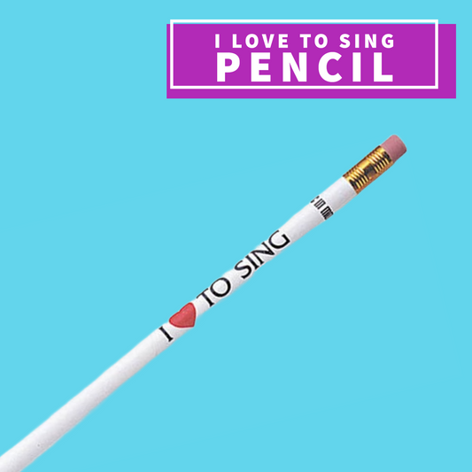 I Love To Sing Pencil (Assorted Colours)