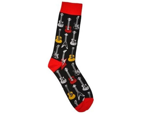 Guitar Socks Mens (Size 10-13)