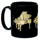 MUG GRAND PIANO BLACK AND GOLD