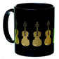 MUG VIOLIN BLACK AND GOLD