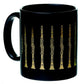 MUG CLARINET BLACK AND GOLD