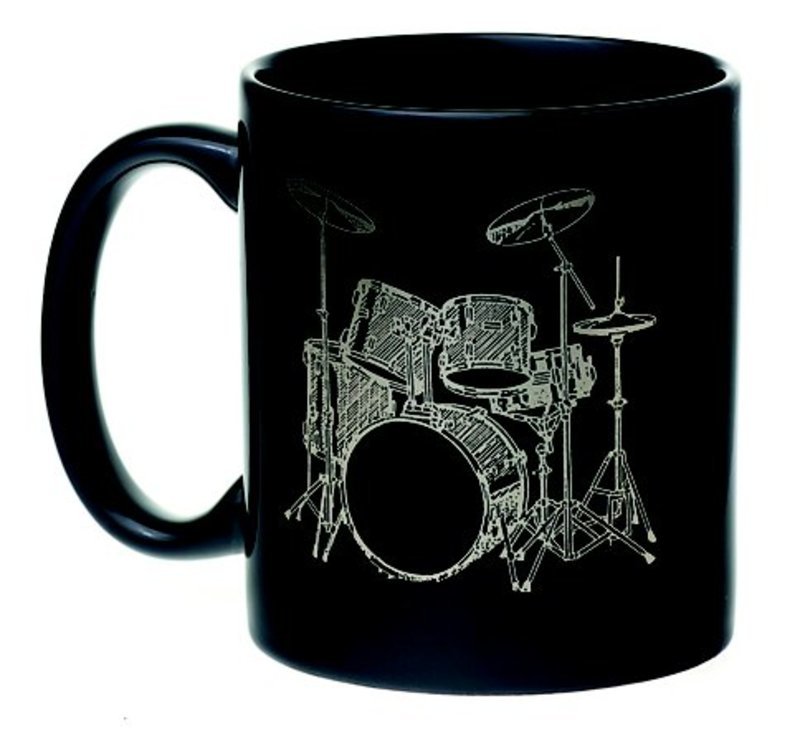 MUG 5PC DRUM SET BLACK AND SILVER